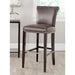 SAFAVIEH Yasmin Black Leather 29-inch Bar Stool - 19Wx23Dx44H