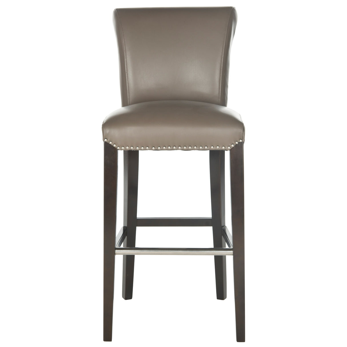 SAFAVIEH Yasmin Black Leather 29-inch Bar Stool - 19Wx23Dx44H