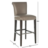 SAFAVIEH Yasmin Black Leather 29-inch Bar Stool - 19Wx23Dx44H