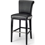 SAFAVIEH Yasmin Black Leather 29-inch Bar Stool - 19Wx23Dx44H