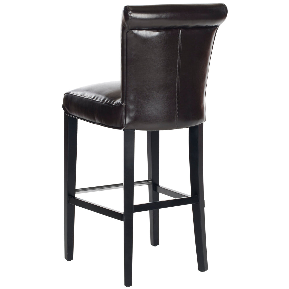 SAFAVIEH Yasmin Black Leather 29-inch Bar Stool - 19Wx23Dx44H