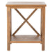 SAFAVIEH Yasumi White Cross Back End Table - 18.1" x 13.4" x 21.5" - 18Wx13Dx22H