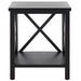 SAFAVIEH Yasumi White Cross Back End Table - 18.1" x 13.4" x 21.5" - 18Wx13Dx22H