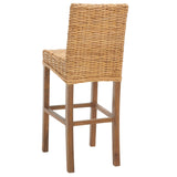 SAFAVIEH Yuna Rattan 30-inch Bar Stool - 20.1" W x 18.5" L x 43.3" H - 20Wx19Dx43H