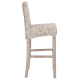 SAFAVIEH Yuna Rattan 30-inch Bar Stool - 20.1" W x 18.5" L x 43.3" H - 20Wx19Dx43H