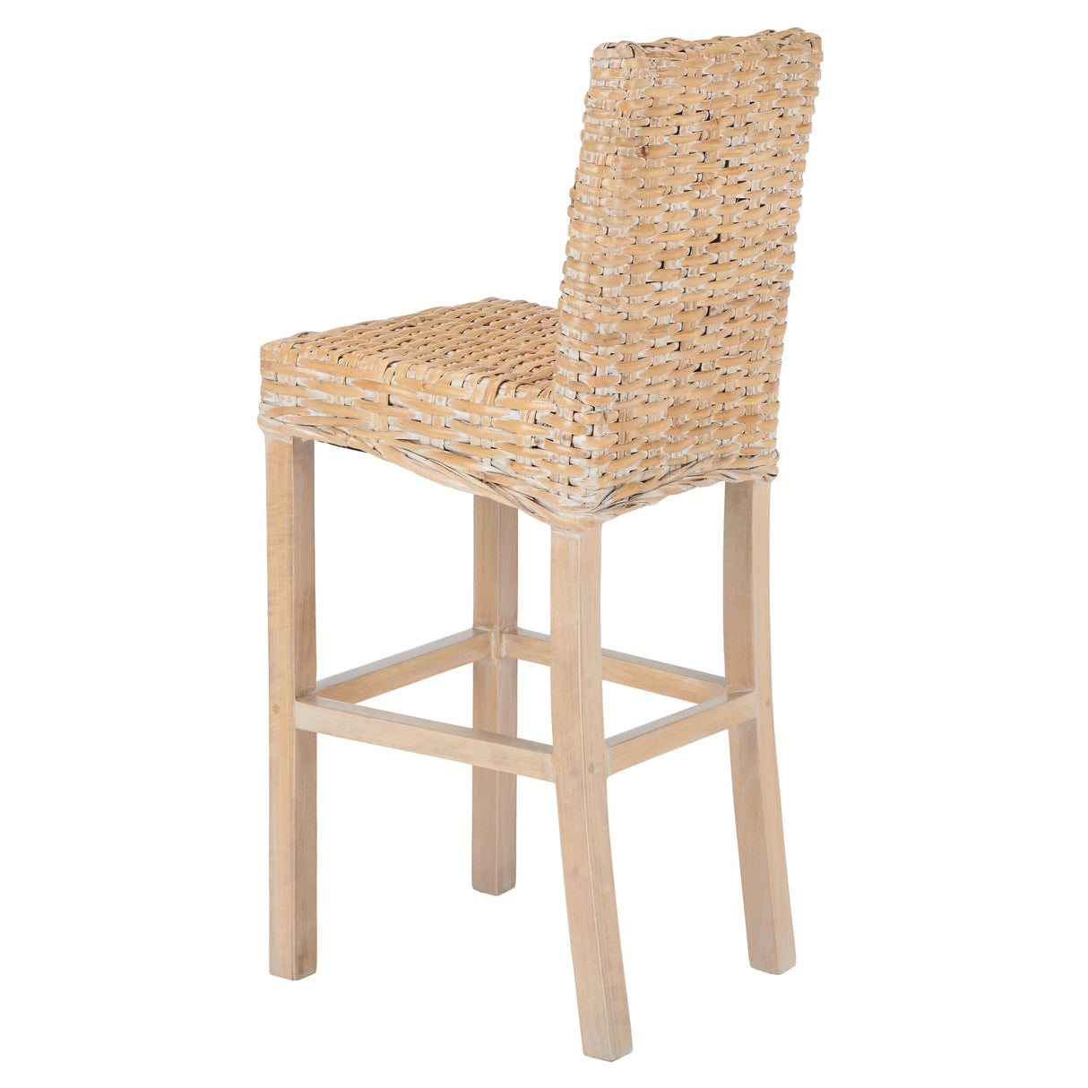 SAFAVIEH Yuna Rattan 30-inch Bar Stool - 20.1" W x 18.5" L x 43.3" H - 20Wx19Dx43H