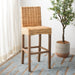 SAFAVIEH Yuna Rattan 30-inch Bar Stool - 20.1" W x 18.5" L x 43.3" H - 20Wx19Dx43H