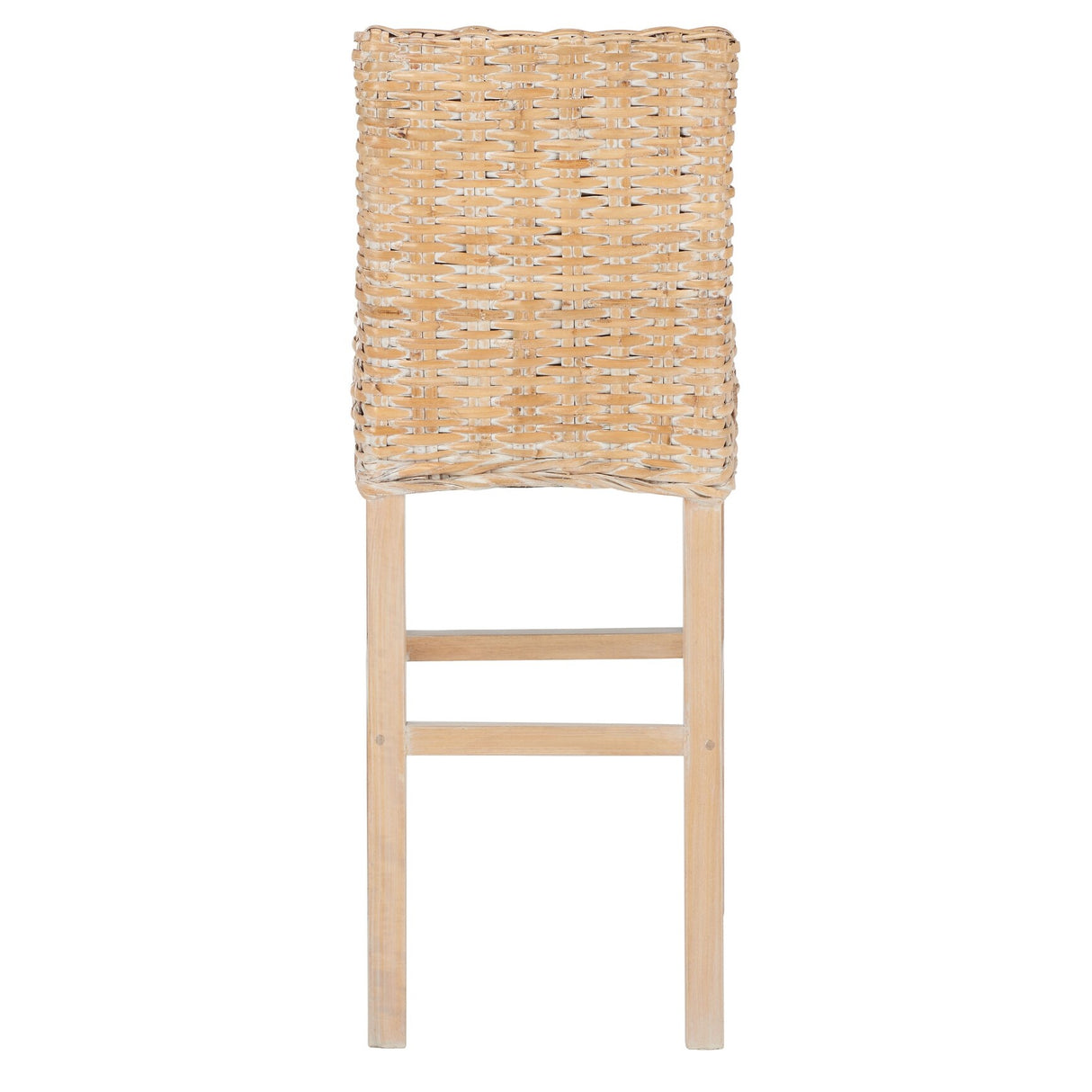 SAFAVIEH Yuna Rattan 30-inch Bar Stool - 20.1" W x 18.5" L x 43.3" H - 20Wx19Dx43H