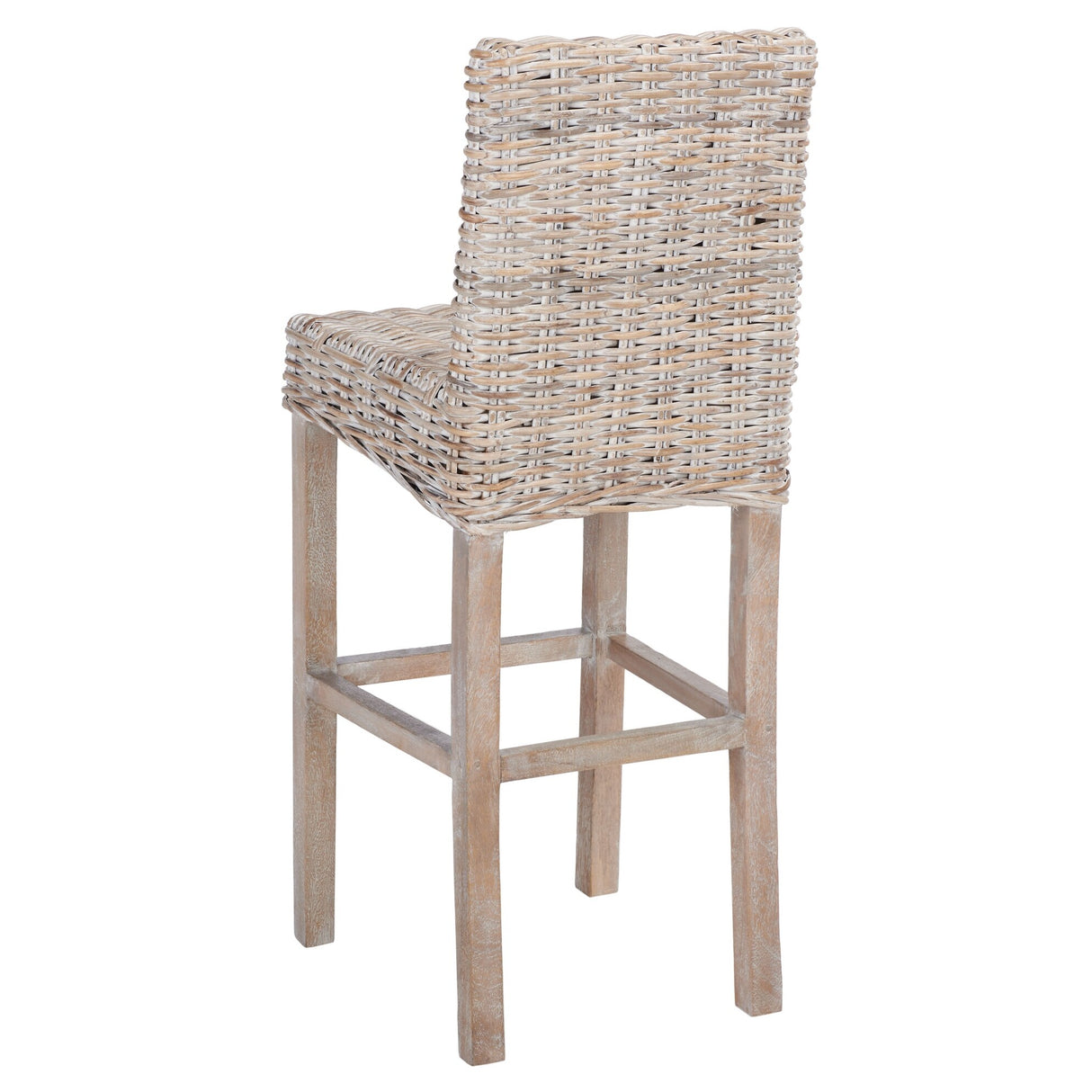 SAFAVIEH Yuna Rattan 30-inch Bar Stool - 20.1" W x 18.5" L x 43.3" H - 20Wx19Dx43H