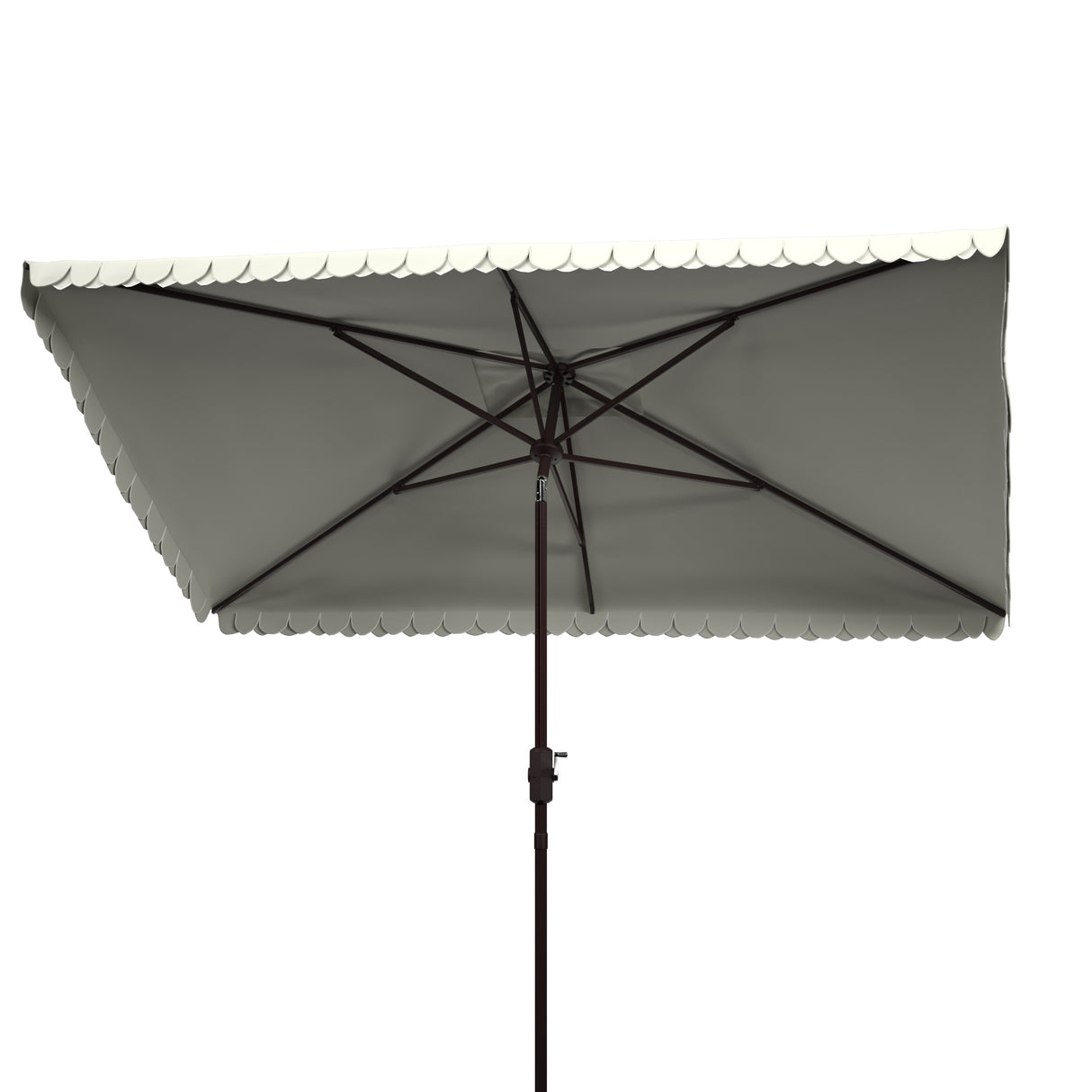 SAFAVIEH Zariah Rectangular 6'x10' Outdoor Umbrella with Valance