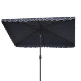 SAFAVIEH Zariah Rectangular 6'x10' Outdoor Umbrella with Valance