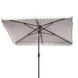 SAFAVIEH Zariah Rectangular 6'x10' Outdoor Umbrella with Valance