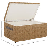 SAFAVIEH Zeycan Rattan Storage Trunk - 23.6" x 39.3" x 17.7" - 24W x 39D x 18H