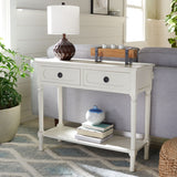 SAFAVIEH Zita 2-Drawer Console Table - 35.5" W x 13" L x 29.5" H - 36Wx13Dx30H