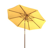 SAFAVIEH Zlatana 9 Ft Wooden Outdoor Umbrella