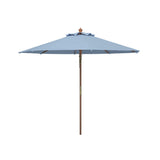 SAFAVIEH Zlatana 9 Ft Wooden Outdoor Umbrella