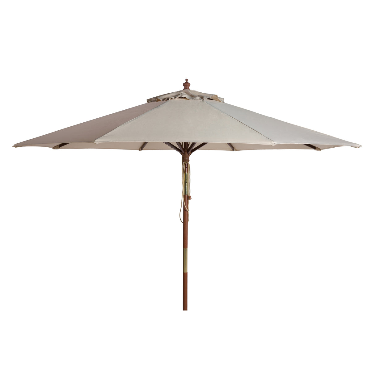 SAFAVIEH Zlatana 9 Ft Wooden Outdoor Umbrella