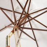 SAFAVIEH Zlatana 9 Ft Wooden Outdoor Umbrella