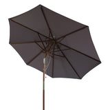 SAFAVIEH Zlatana 9 Ft Wooden Outdoor Umbrella