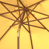 SAFAVIEH Zlatana 9 Ft Wooden Outdoor Umbrella