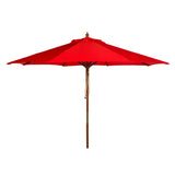 SAFAVIEH Zlatana 9 Ft Wooden Outdoor Umbrella