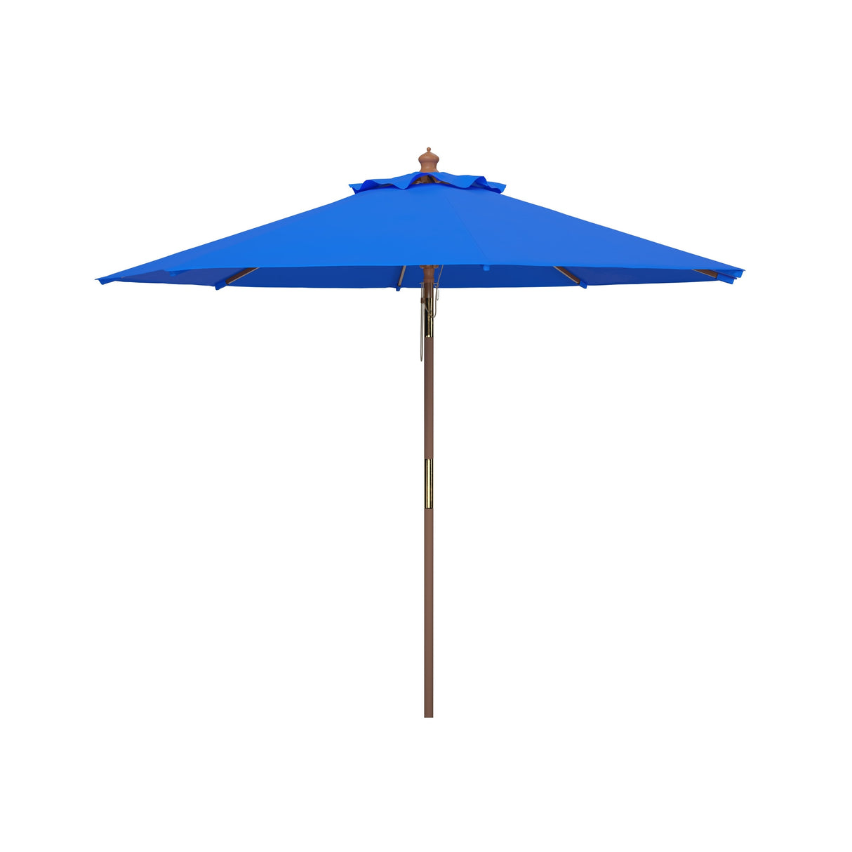 SAFAVIEH Zlatana 9 Ft Wooden Outdoor Umbrella