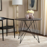 SAFAVIEH Zorana Dark Grey / Black Round Dining Table - 35.4" x 35.4" x 29.5" - 35Wx35Dx30H