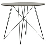 SAFAVIEH Zorana Dark Grey / Black Round Dining Table - 35.4" x 35.4" x 29.5" - 35Wx35Dx30H