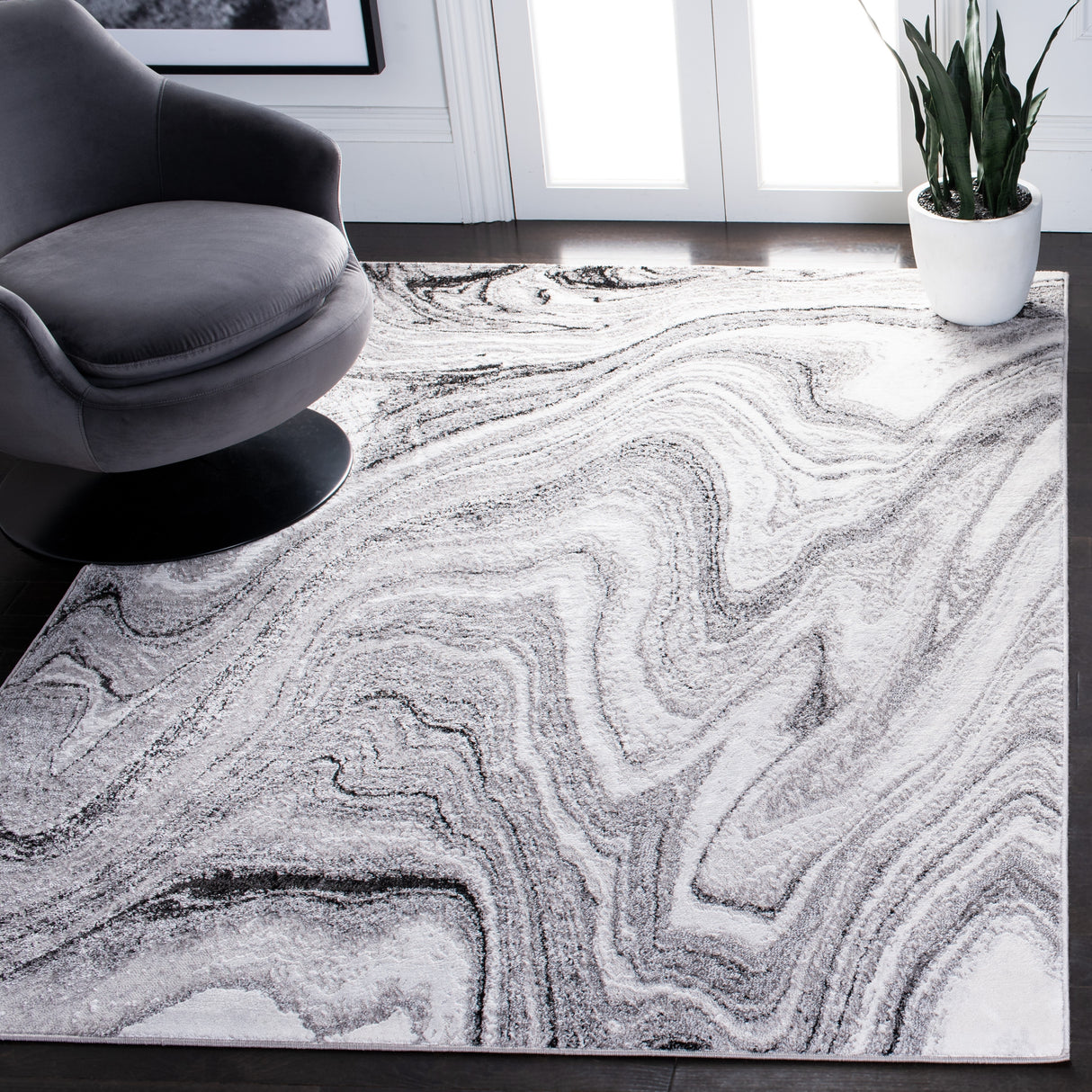 SAFAVIEH, Amelia Jahan Modern Abstract Rug