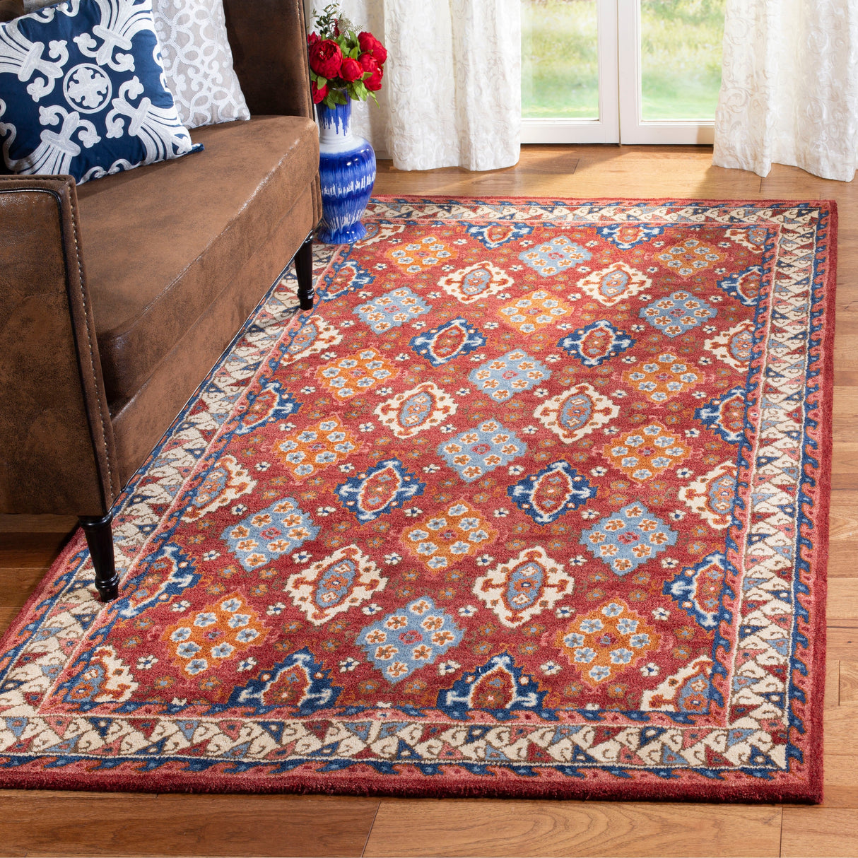 SAFAVIEH, Handmade Antiquity Angham Traditional Oriental Wool Rug