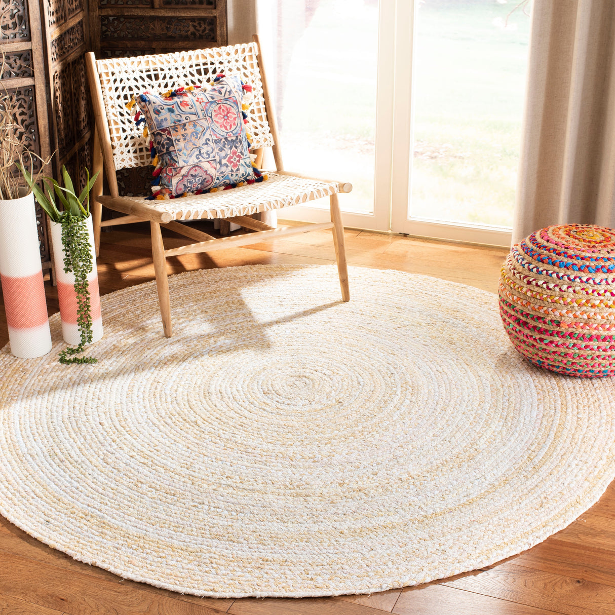 SAFAVIEH, Handmade Braided Teodora Country Cotton Rug