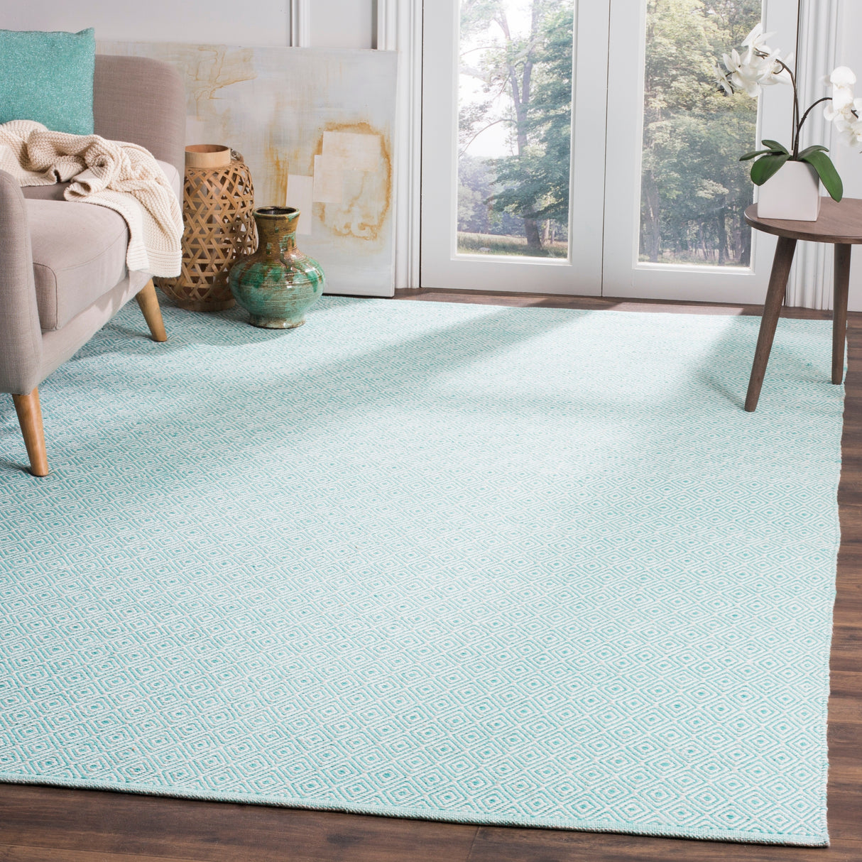 SAFAVIEH, Handmade Flatweave Montauk Brice Casual Cotton Rug