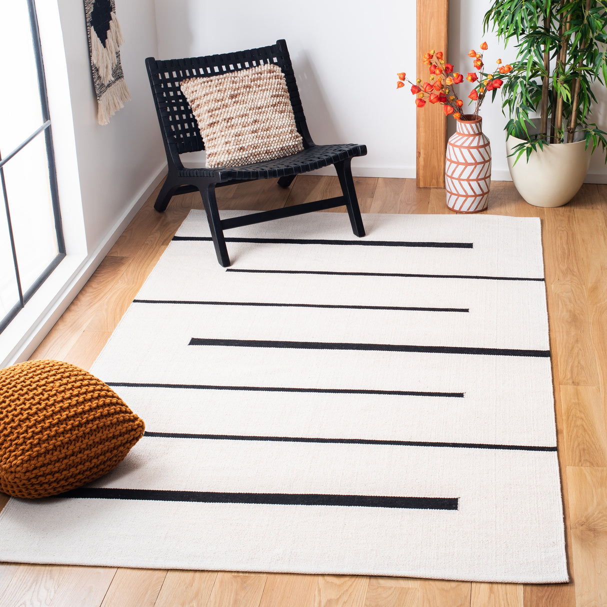 SAFAVIEH, Handmade Flatweave Montauk Spinnaker Knit Modern Cotton Rug