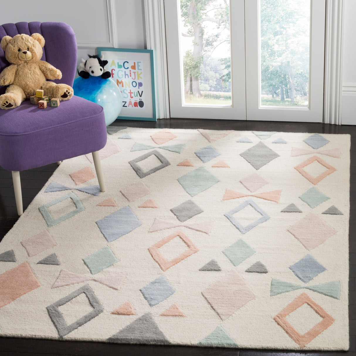 SAFAVIEH, Handmade Kids Kaylene Wool Rug