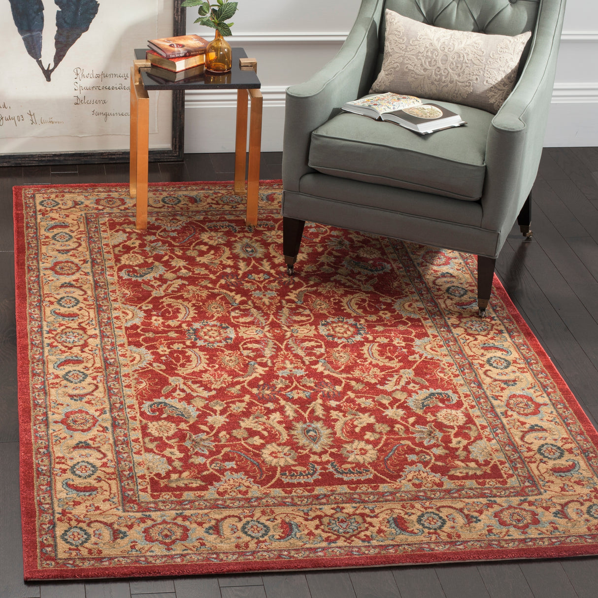 SAFAVIEH, Mahal Victory Traditional Oriental Rug