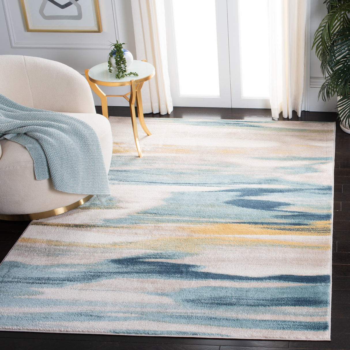 SAFAVIEH, Skyler Zalja Modern Abstract Rug