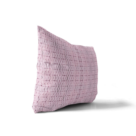 SHIBORI DIAMONDS PINK Indoor|Outdoor Pillow By Becky Bailey