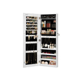 SONGMICS Mirror Jewelry Cabinet Armoire, Lockable Storage Organizer