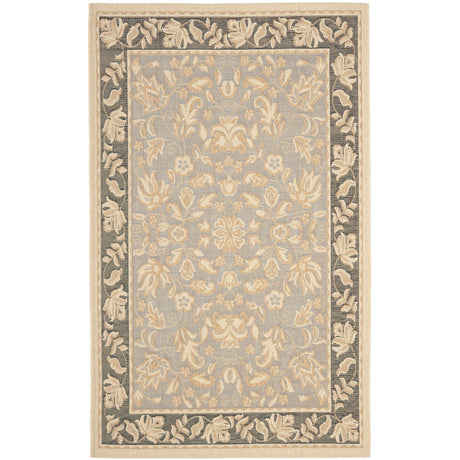 SAFAVIEH Beach House Hedwig Floral Border Indoor/ Outdoor Waterproof Rug