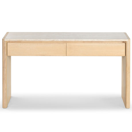 Safavieh Couture Bellarose Travertine Console Table - 55Wx18Dx31H