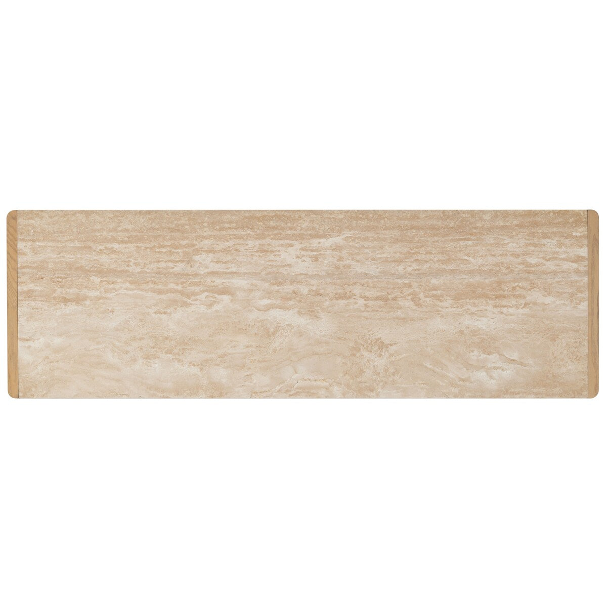 Safavieh Couture Bellarose Travertine Console Table - 55Wx18Dx31H