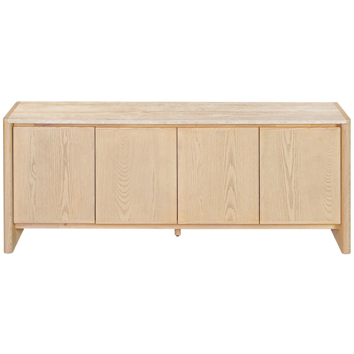 Safavieh Couture Bellarose Travertine Sideboard - 75Wx18Dx31H