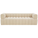 Safavieh Couture Calyna Channel Tufted Velvet Sofa - 90Wx34Dx25H