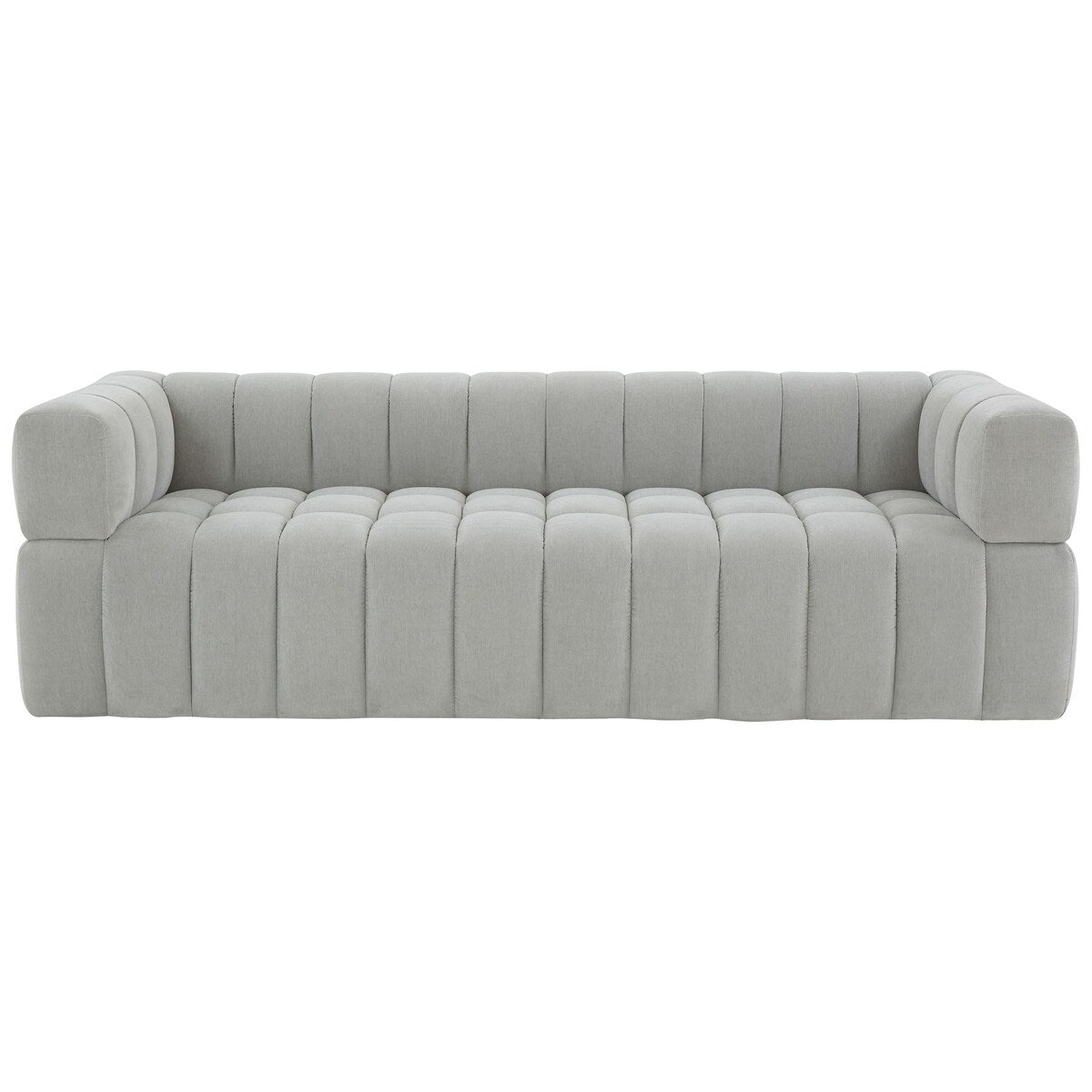 Safavieh Couture Calyna Channel Tufted Velvet Sofa - 90Wx34Dx25H