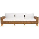 Safavieh Couture Margarita Wicker Patio Sofa - 95Wx34Dx27H