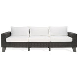 Safavieh Couture Margarita Wicker Patio Sofa - 95Wx34Dx27H