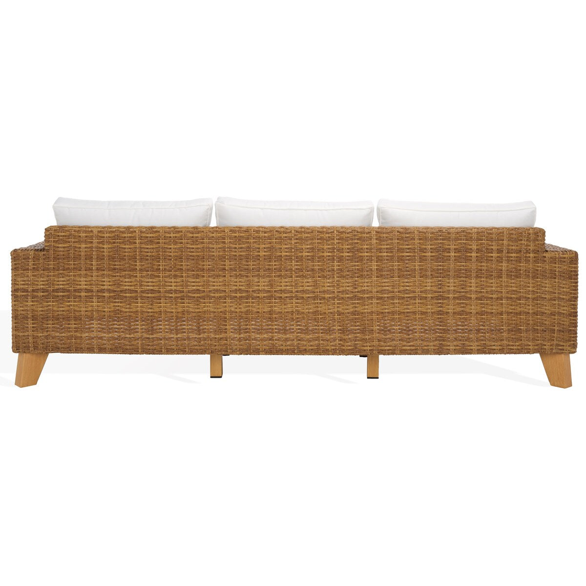 Safavieh Couture Margarita Wicker Patio Sofa - 95Wx34Dx27H