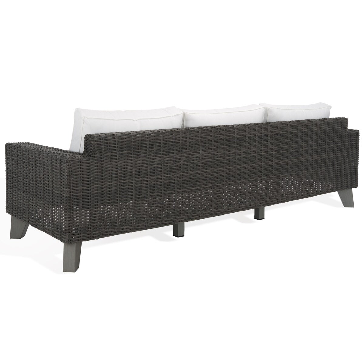 Safavieh Couture Margarita Wicker Patio Sofa - 95Wx34Dx27H