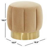 Safavieh Couture Maxine Channel Tufted Ottoman