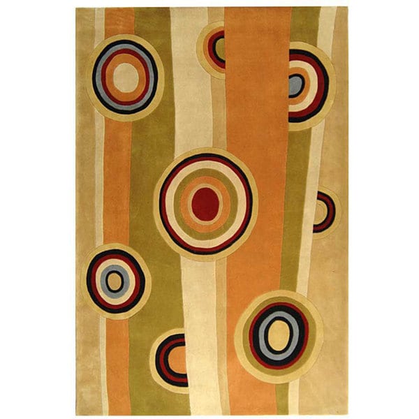 SAFAVIEH Handmade Rodeo Drive Saltanat Mid-Century Modern Abstract Wool Rug